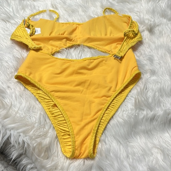 The Bikini Lab Yellow Swimsuit,Cut Out, 
One Piece - Picture 3 of 5